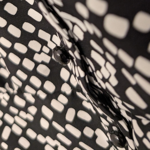 Black and White Polka Dot Women's Top - Picture 6 of 7